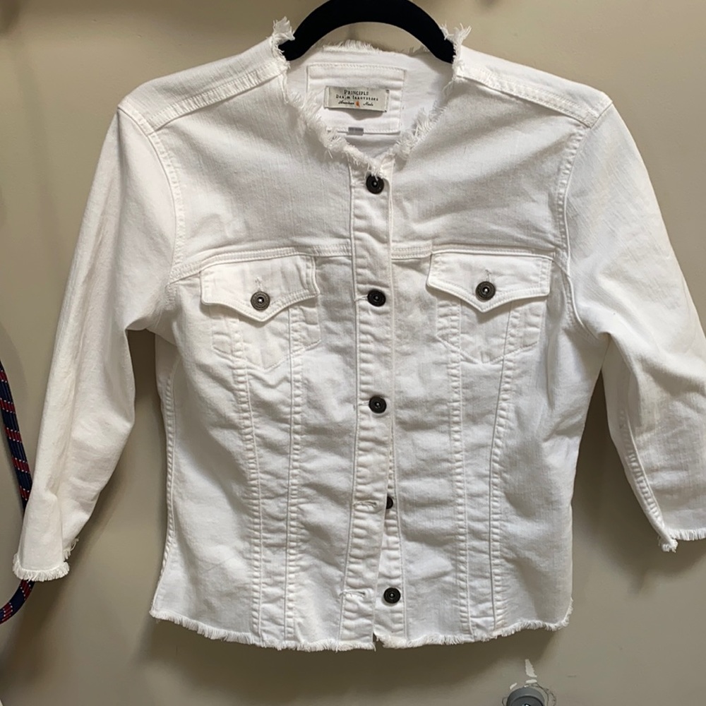 White Jean jacket